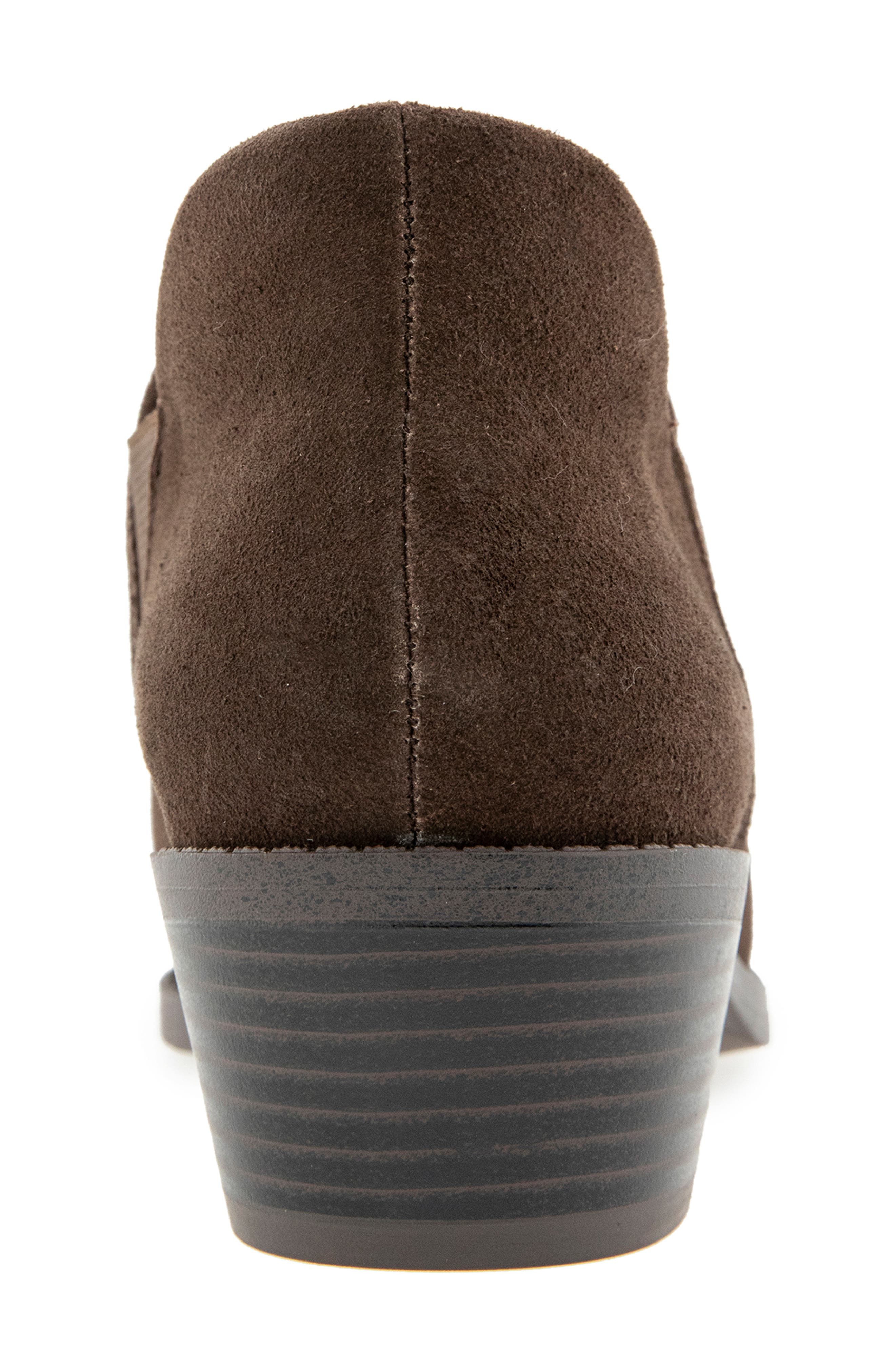 Stella Bootie, Alternate, color, CHOCOLATE SUEDE