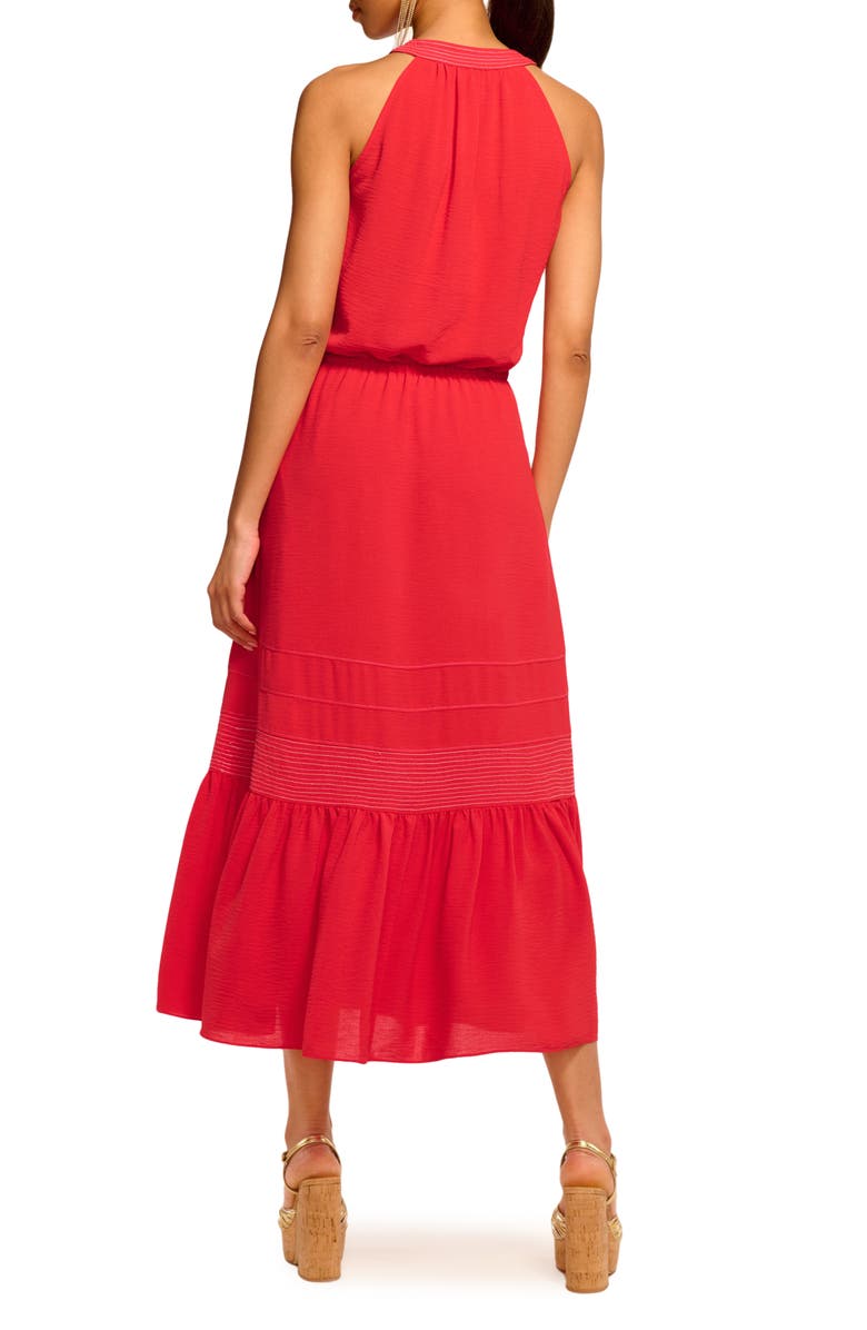 Ramy Brook Carmen Midi Dress, Alternate, color, Flame