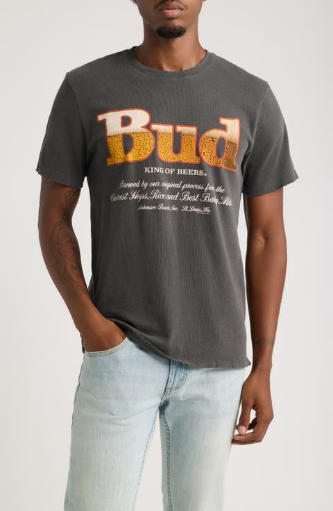 Bud King of Beer Cotton Graphic T-Shirt