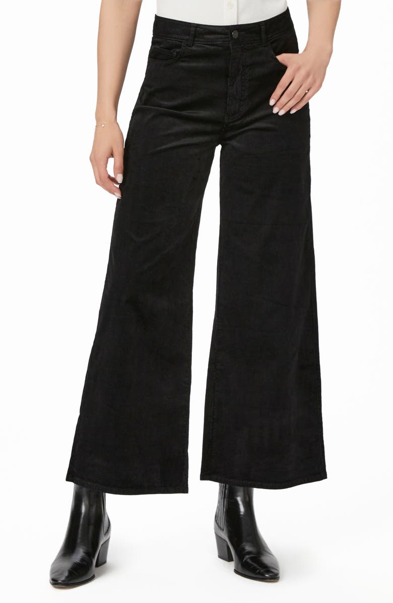 PAIGE Harper Wide Leg Ankle Corduroy Pants, Main, color, 