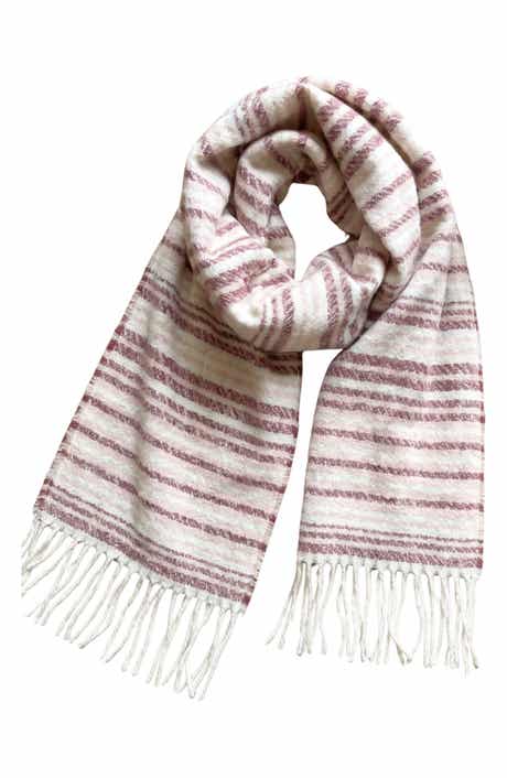 Striped Tassel Scarf