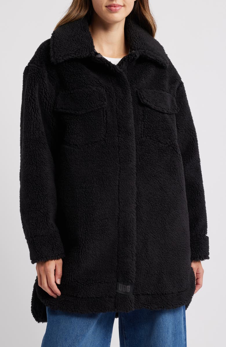 UGG<sup>®</sup> Frankie Recycled Polyester Fleece Shirt Jacket, Main, color, 