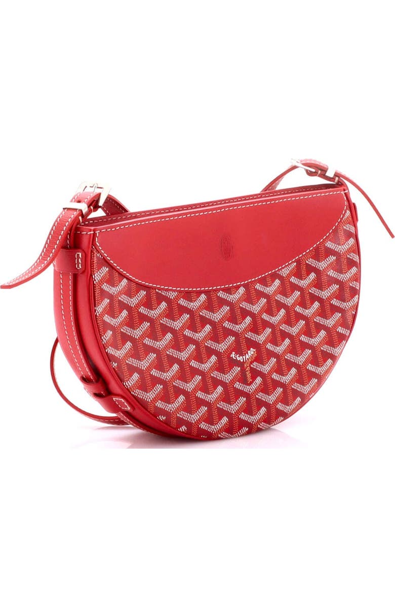 Pre-Owned Goyard Hirondelle Shoulder Bag Coated Canvas and Leather, Alternate, color, Red