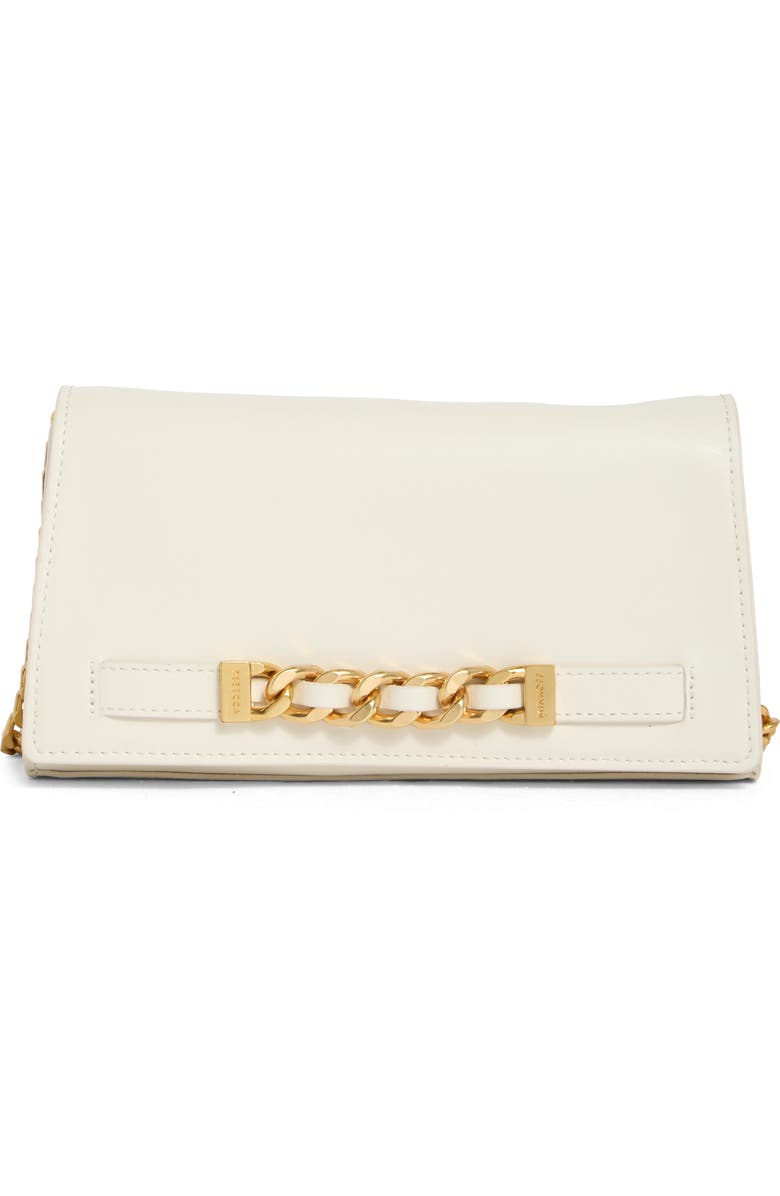 Rebecca Minkoff Curb Link Leather Crossbody Bag, Main, color, Porcelain