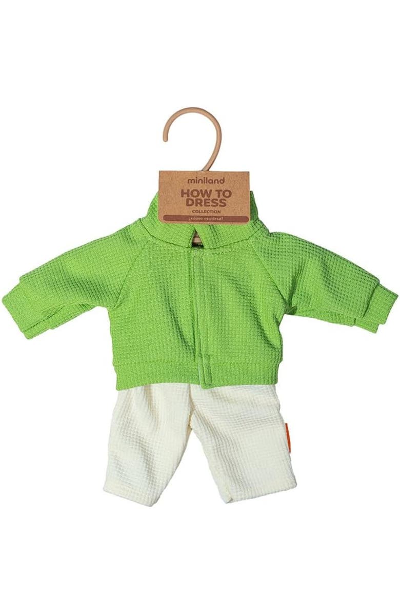 Miniland Doll Outfit for 12 5/8" Miniland Dolls, Alternate, color, White Multi
