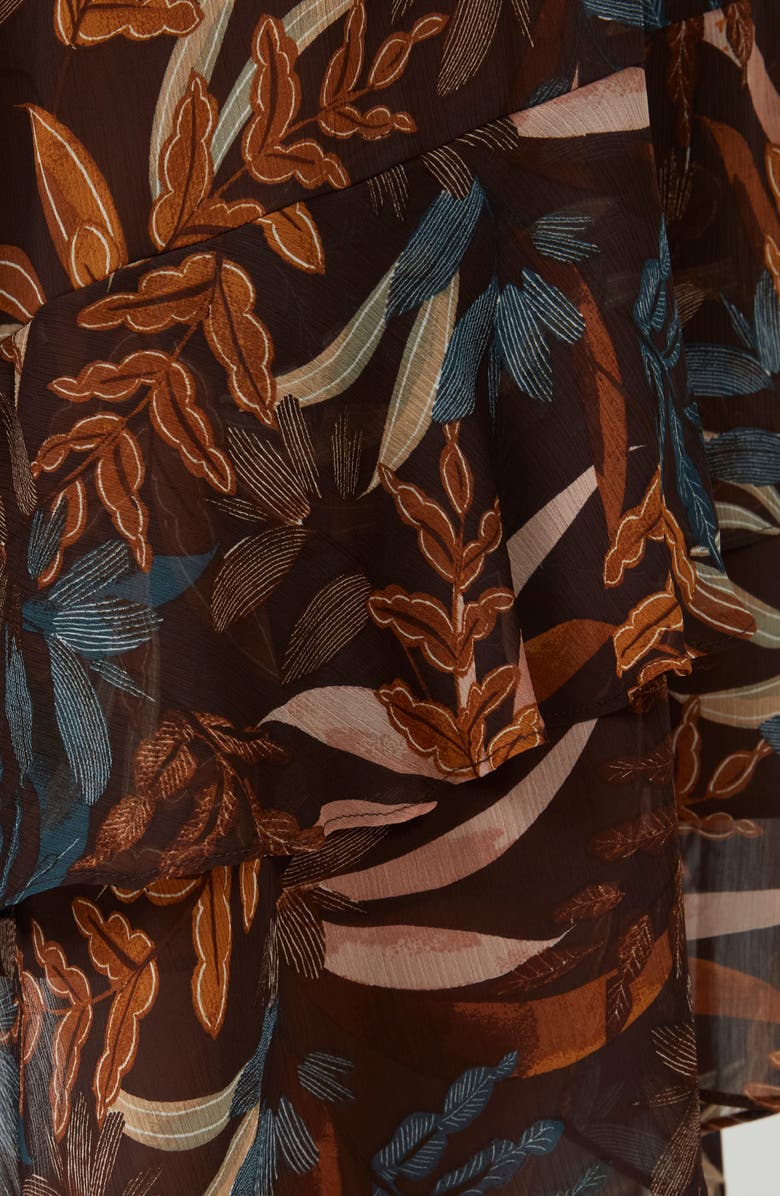 Estelle Dream Glow Botanical Print Midi Dress, Alternate, color, Print