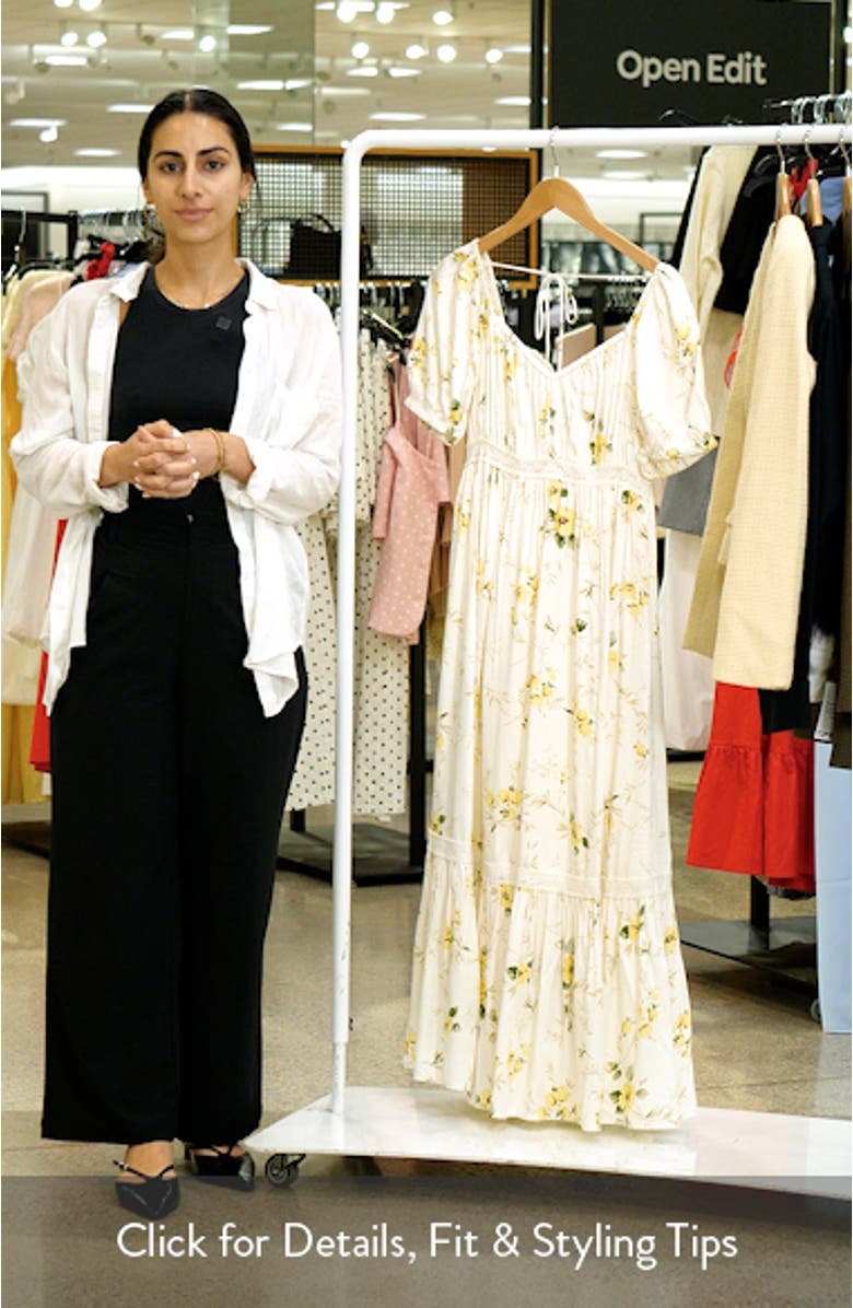 Maryam Floral Midi Dress, sales video thumbnail