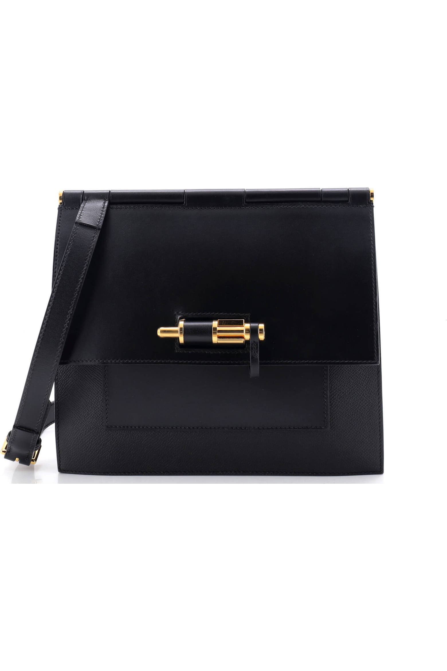 Swift Altaration Pre-Owned Hermes Sacabar Shoulder Bag Epsom and Swift 24 (Women ...