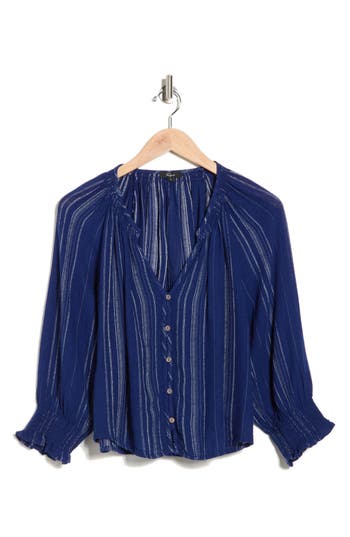 Rails Mariah Top In Noja Stripe In Blue