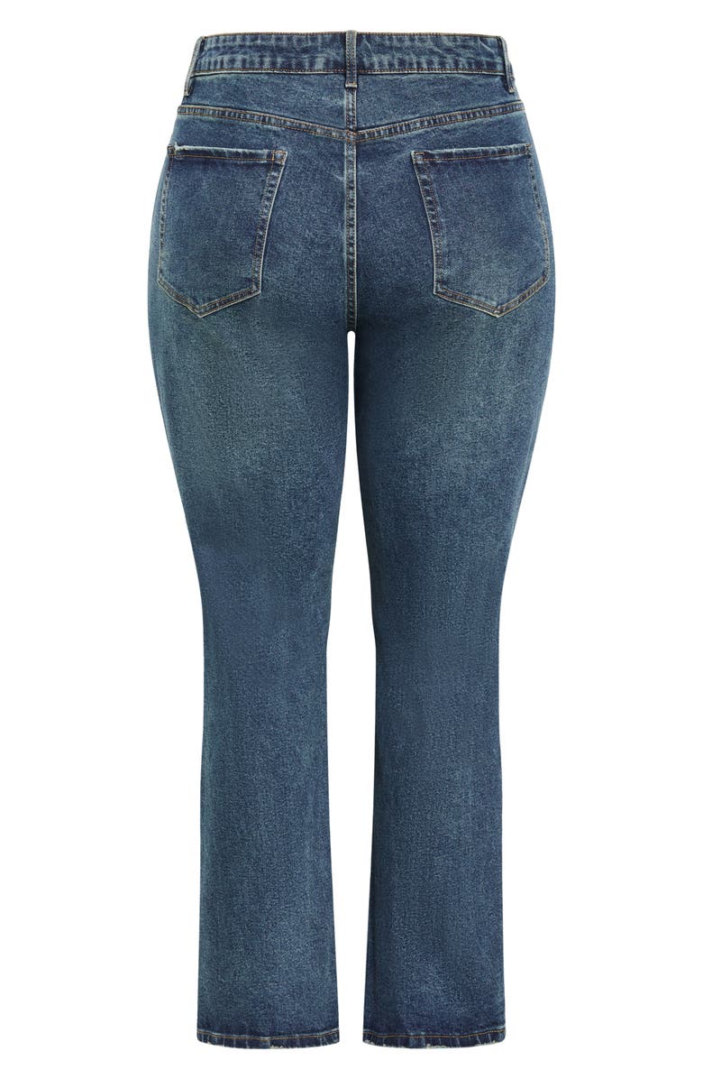 City Chic Amira Straight Leg Jeans, Alternate, color, 