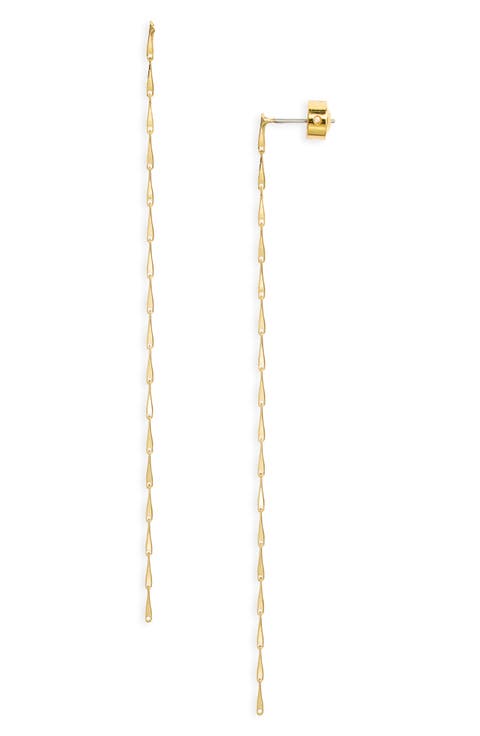 Delicate Chain Linear Drop Earrings