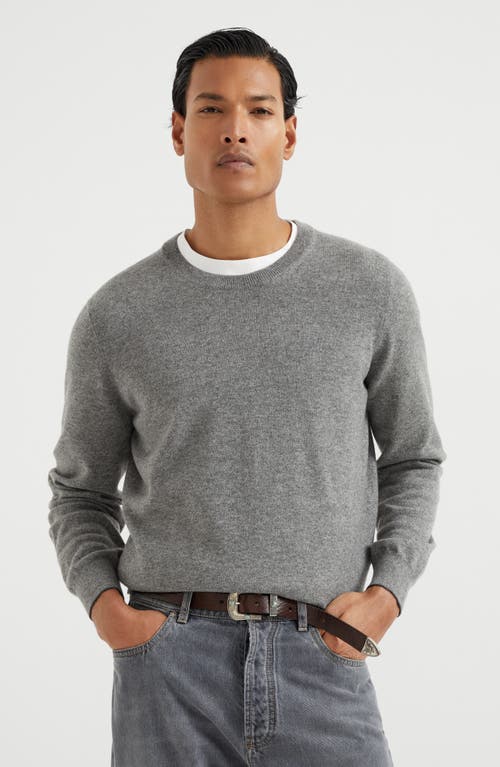 Brunello Cucinelli Cashmere Raglan-sleeve Sweater In Dark Grey