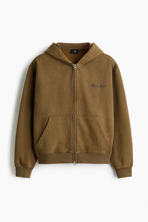 Loose Fit Zip-through Hoodie