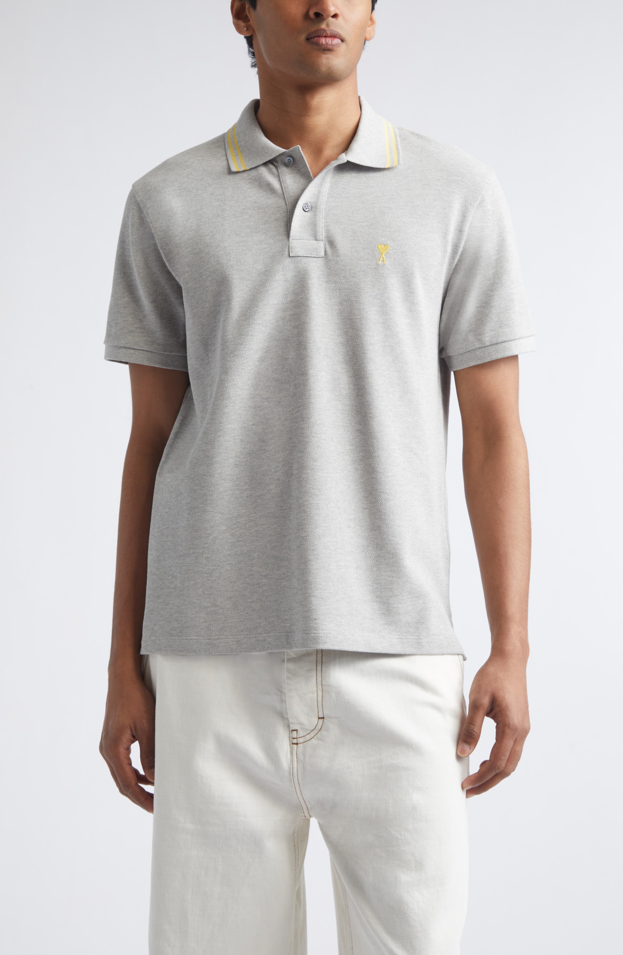 selected GRIS CHINE CLAIR/ JAUNE