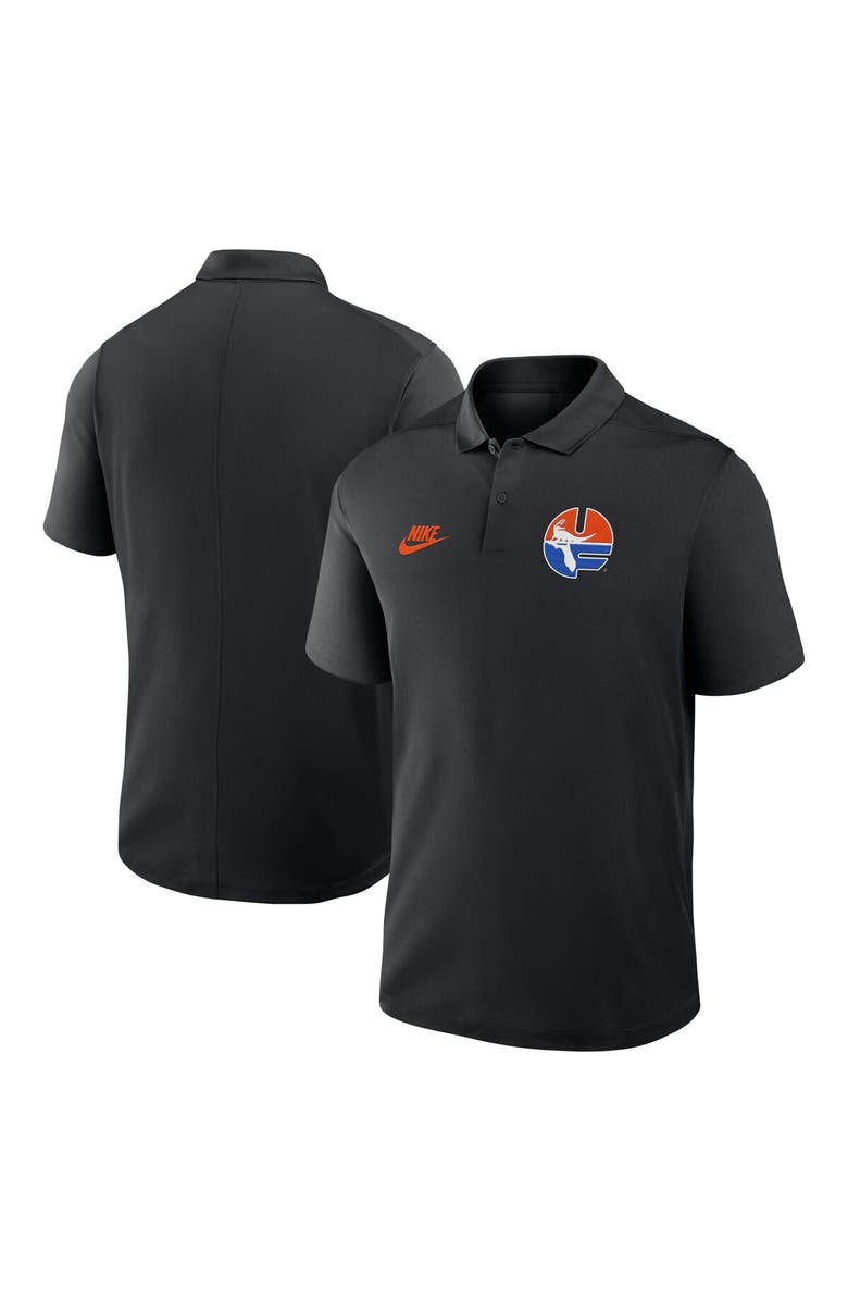 Nike Men's Nike Black Florida Gators Primetime Victory Legacy Vault Logo Performance Polo, Alternate, color, Black
