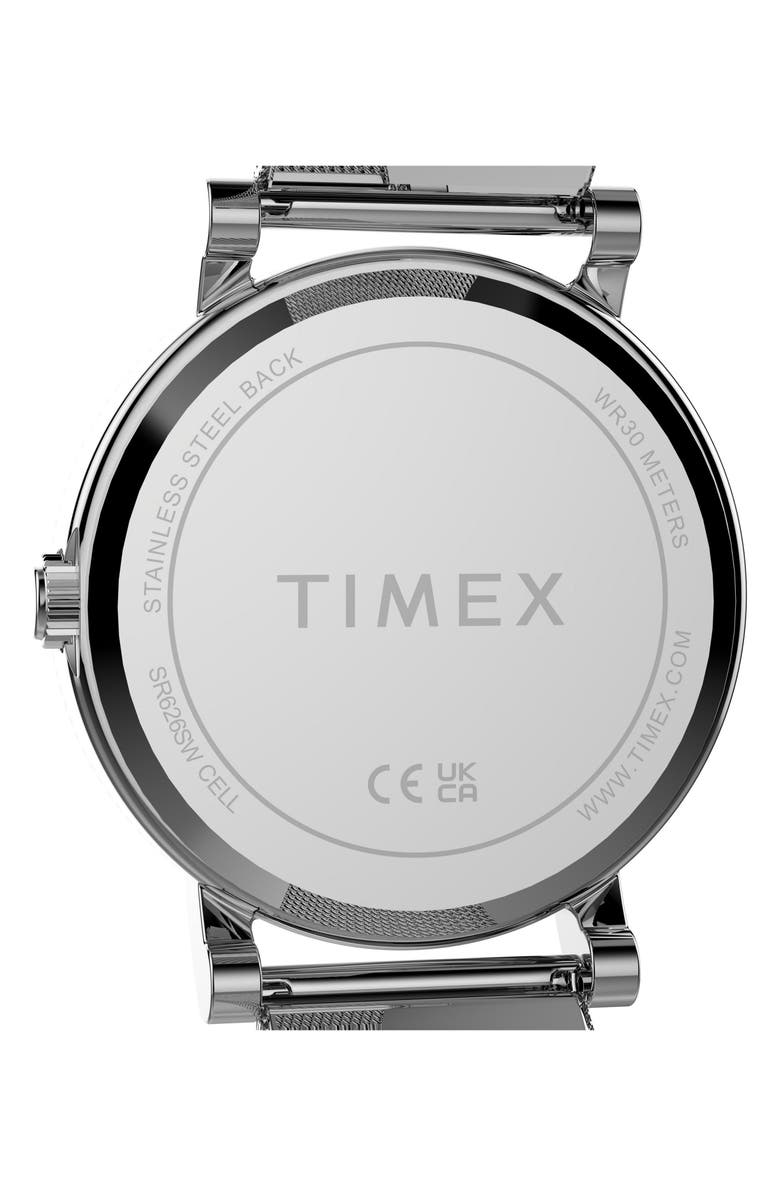 Timex<sup>®</sup> OG 38mm Stainless Steel Bracelet Watch, Alternate, color, Blue/ Silver-Tone