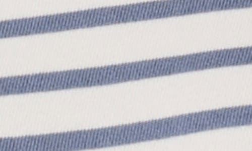Splendid Cassie Stripe Cotton French Terry Minidress In White