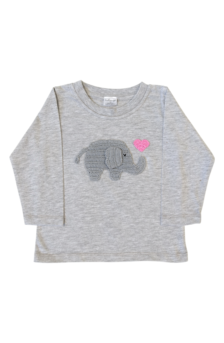 Melange Collection Valentine Elephant Tee - Pink, Main, color, Pink