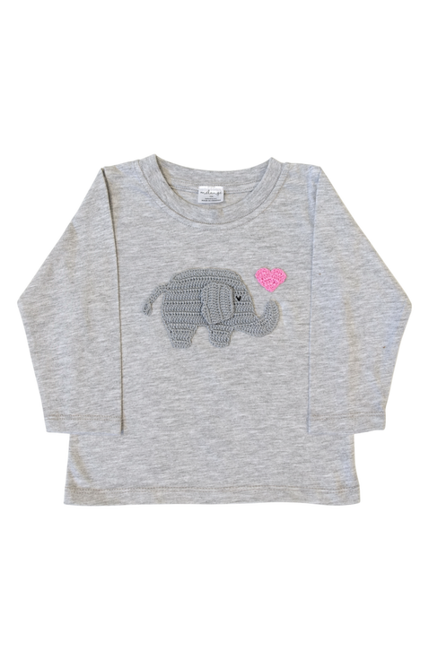 Valentine Elephant Tee - Pink