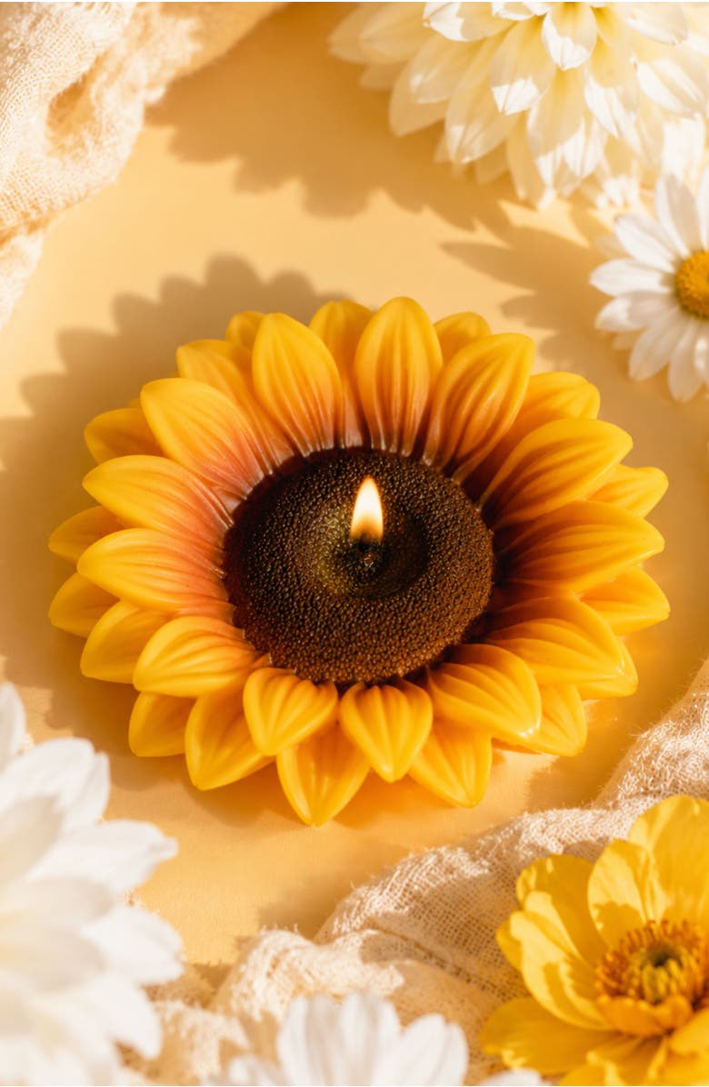Southlake gifts Sunflower Candle, Alternate, color, NO COLOR
