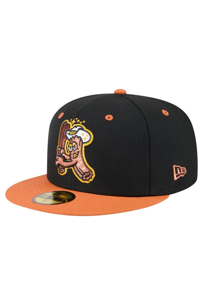 Men's New Era Black/Orange San Jose Giants Copa de la Diversión 59FIFTY Fitted Hat, Main, color, Black