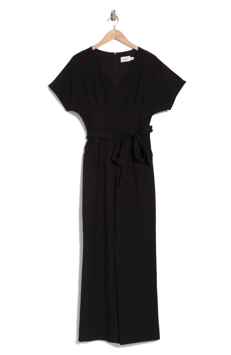 Eliza J Pleated Jumpsuit, Alternate, color, 