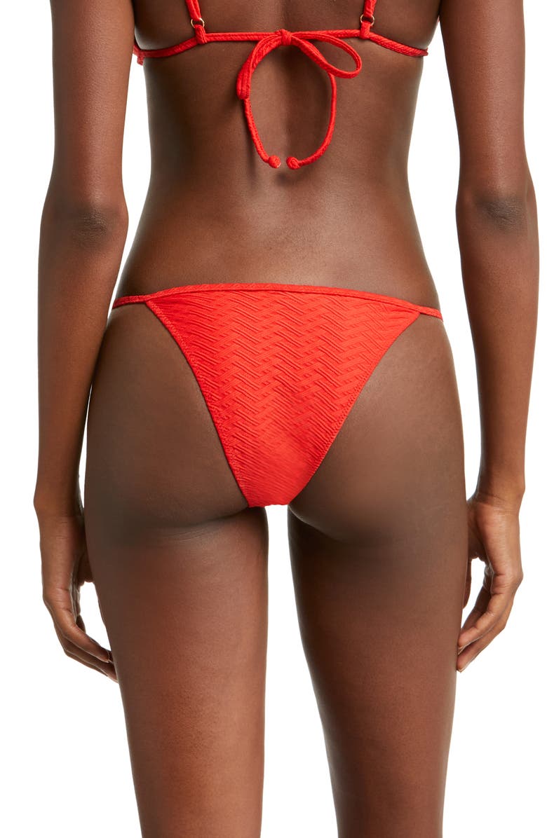 YELLOW THE LABEL Oceane Textured Bikini Bottoms, Alternate, color,