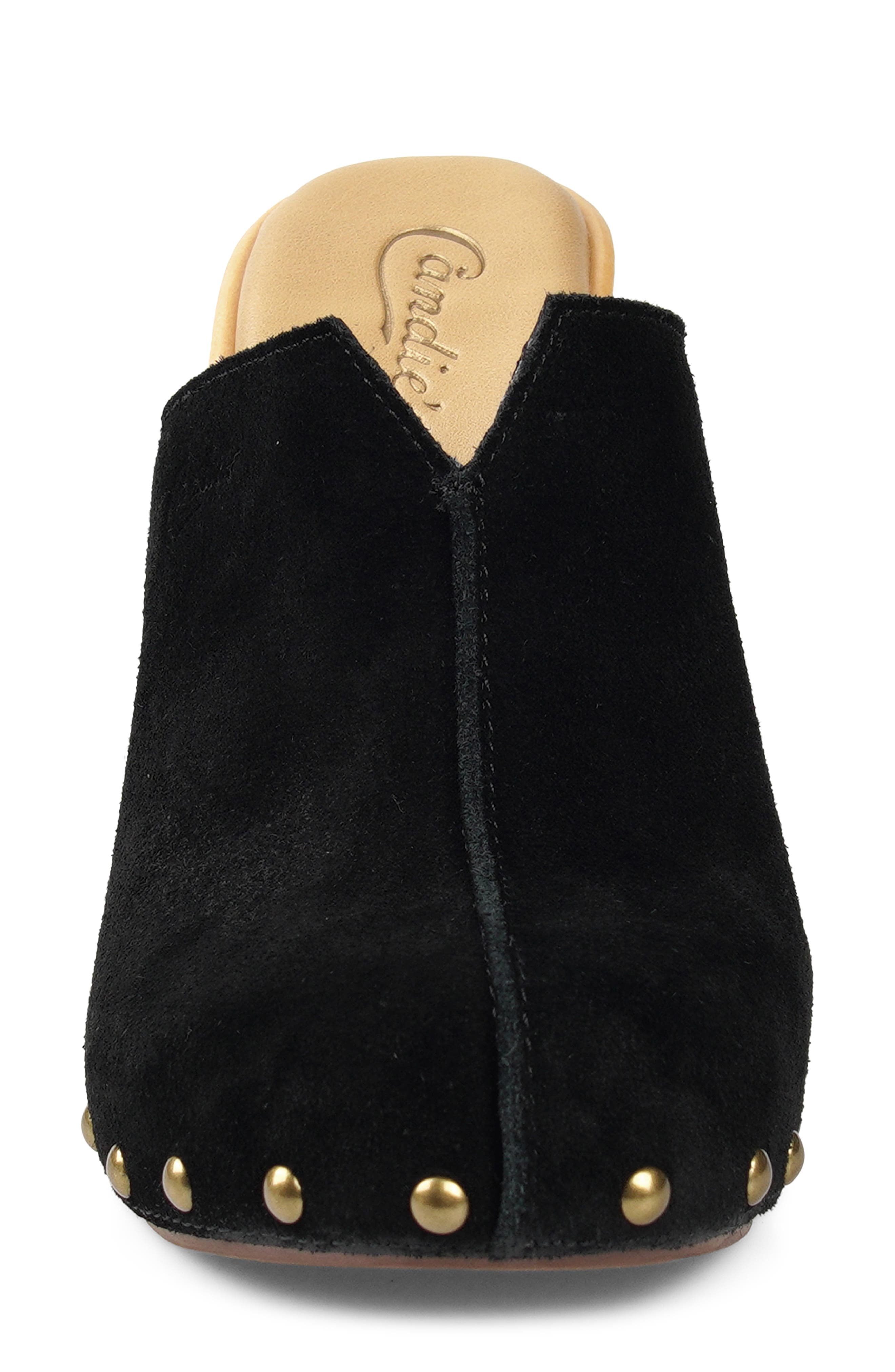 Candie's Chillax Clog, Alternate, color, Black Suede