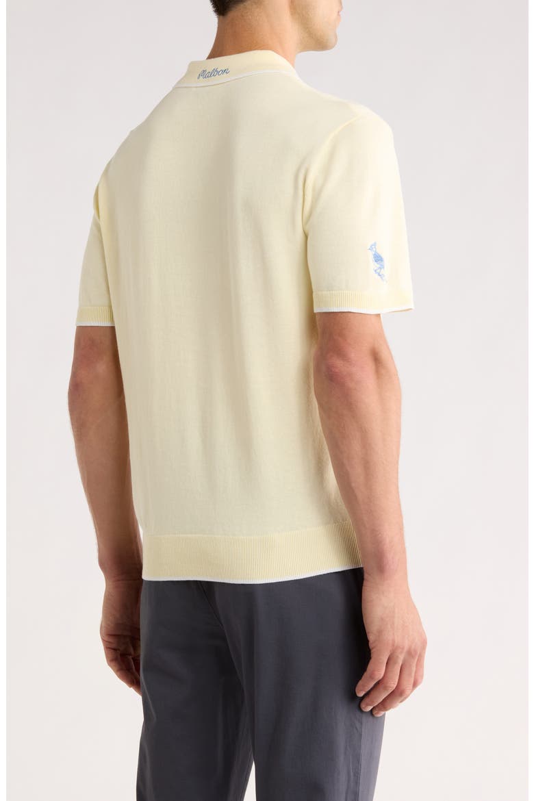 Blue Jay Knit Polo, Alternate, color, SOFT YELLOW