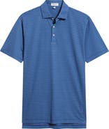 Peter Millar Winston Stripe Performance Piqué Polo