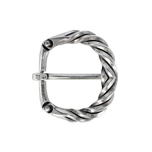 Trafalgar 40mm Italian Solid Brass Twisted Patterned Harness Belt Buckle