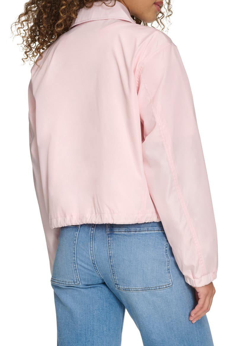 Cropped Coach's Jacket, Alternate, color, LIGHT PINK