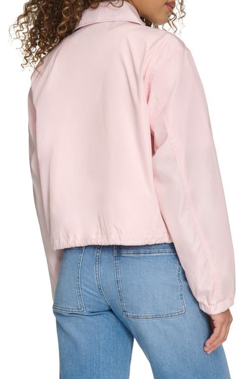 Champion Cropped Coach's Jacket In Pink