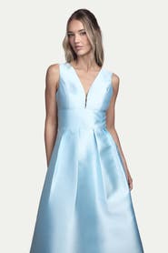 Coast Structured Twill Midi Bridesmaid Dress