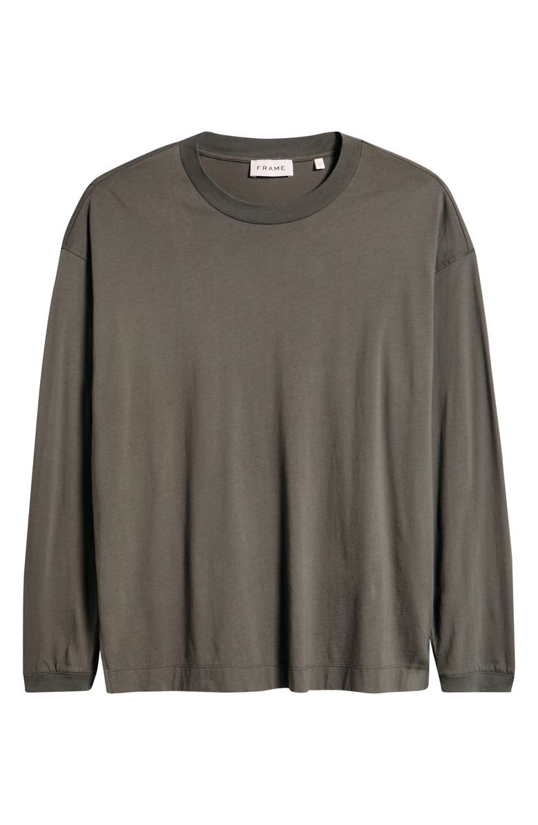 FRAME Light Long Sleeve Supima<sup>®</sup> Cotton T-Shirt, Alternate, color, Dark Grey