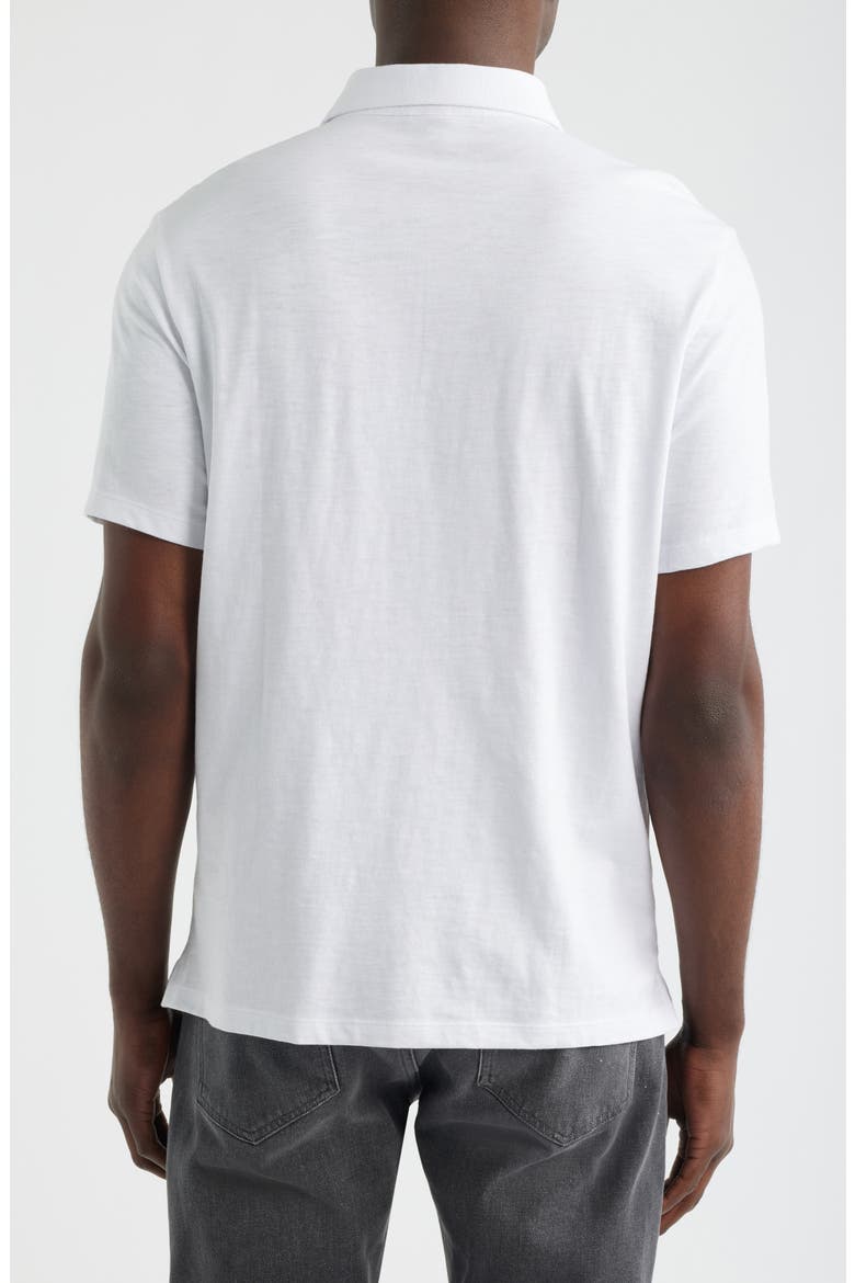 Brightwood Slub Cotton Polo, Alternate, color, WHITE