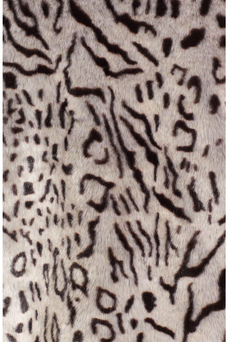 Belle Faux Fur Jacket, Alternate, color, SNOW LEOPARD