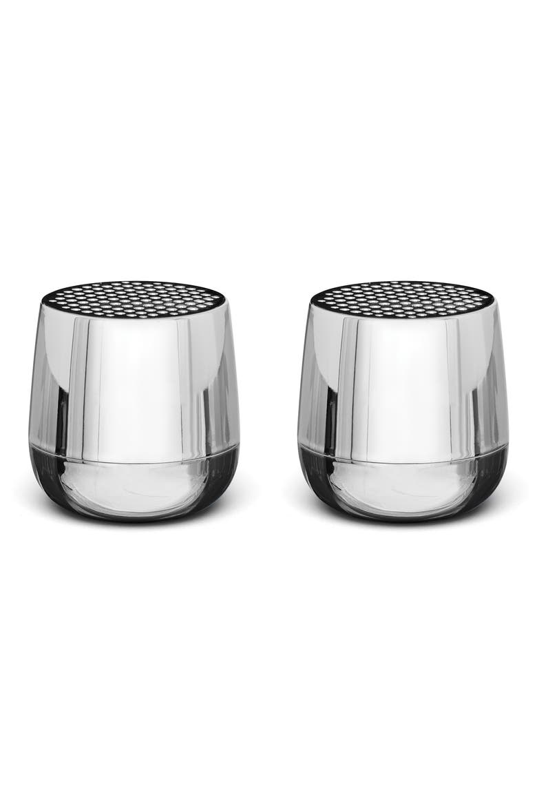 MINO PLUS 2-Pack Bluetooth® Speakers, Main, color, METALLIC CHROME