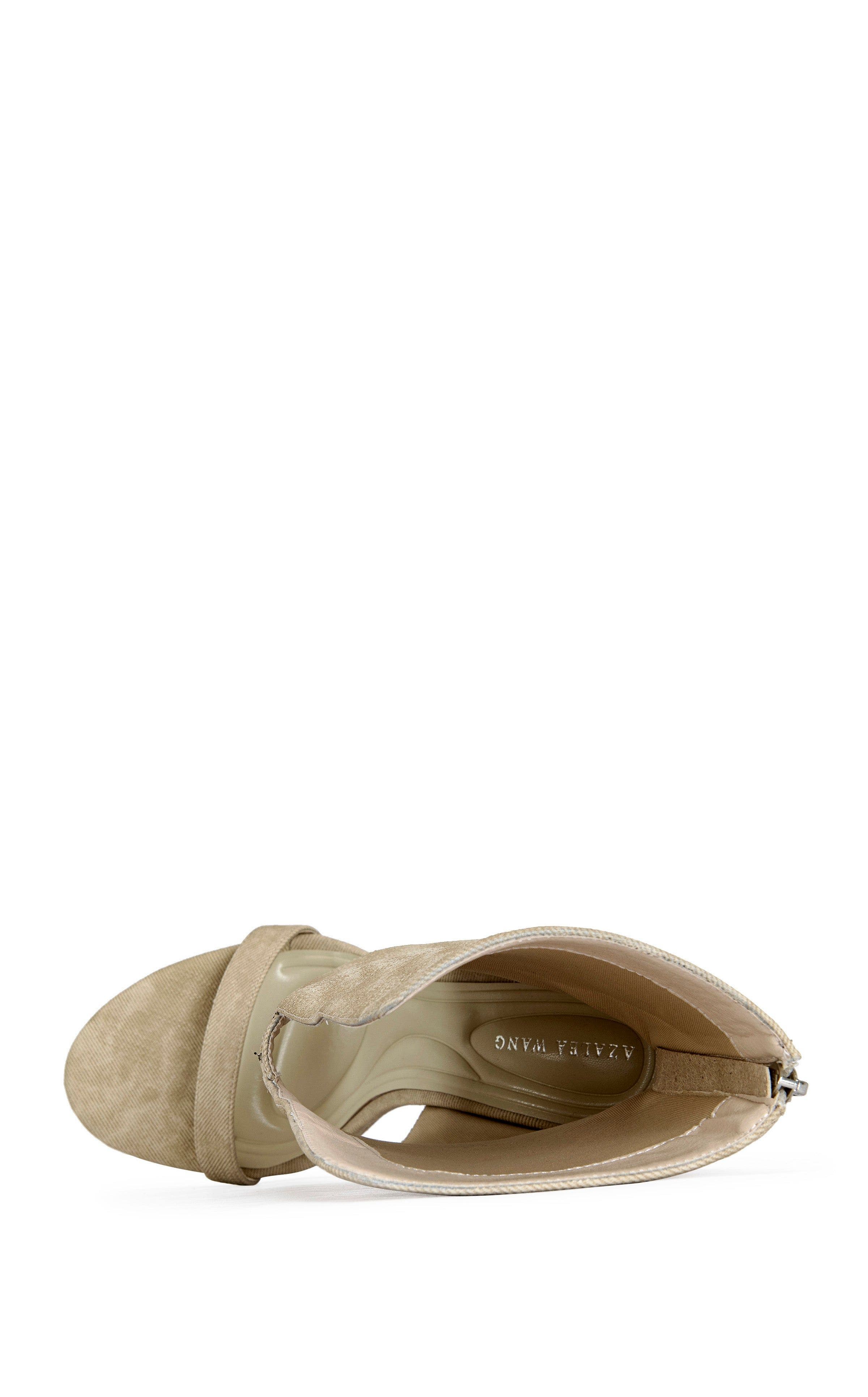 AZALEA WANG Raffaello Wedge Sandal, Alternate, color, Beige