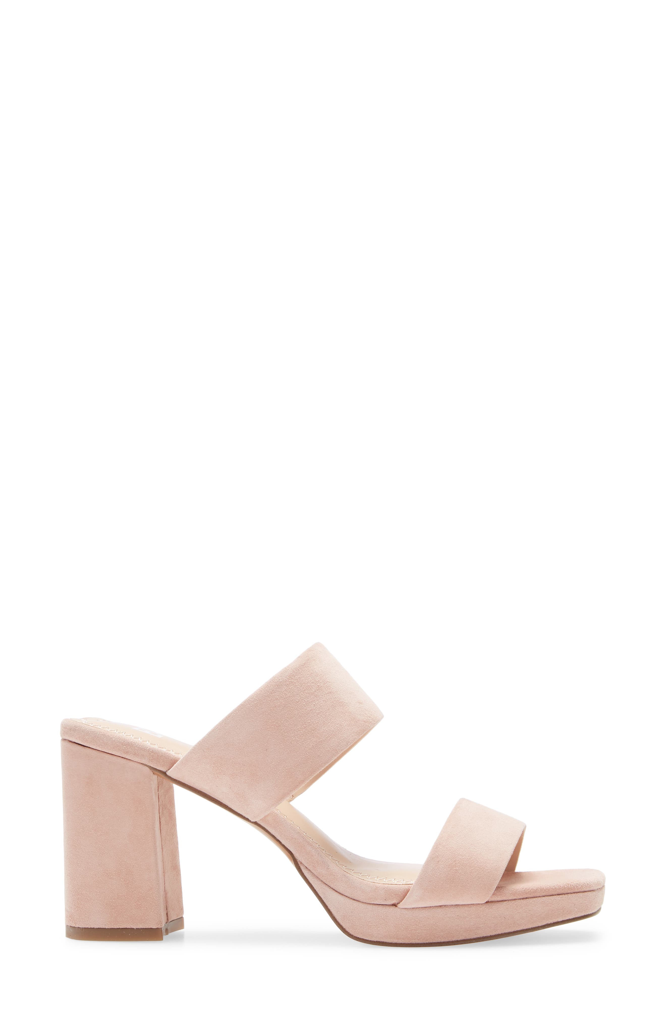Karly Platform Slide Sandal, Alternate, color, BLUSH SUEDE