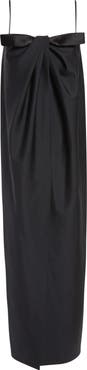 Givenchy Sliced Bow Wool & Mohair Gown