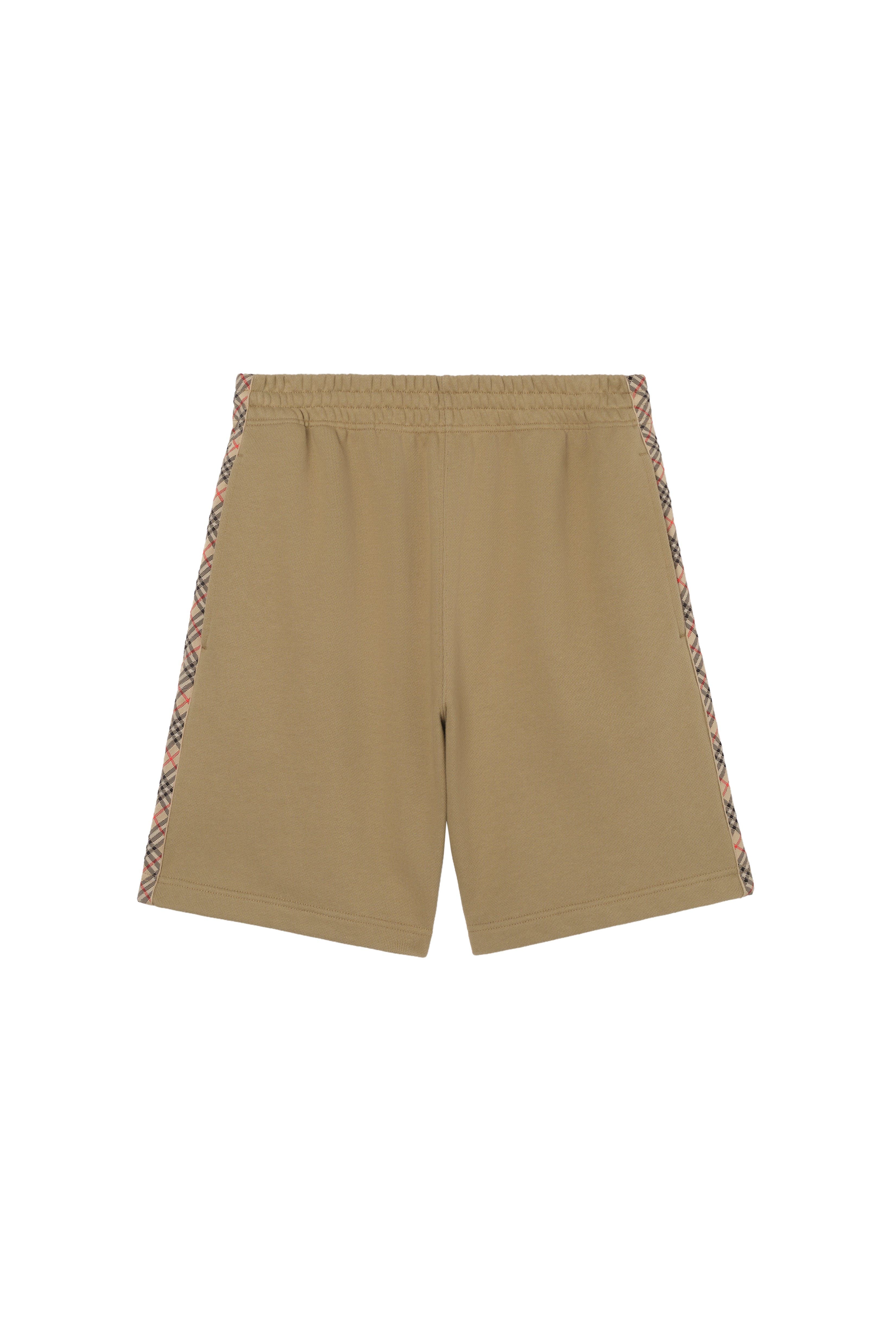 Check Trim Cotton Shorts - image 2