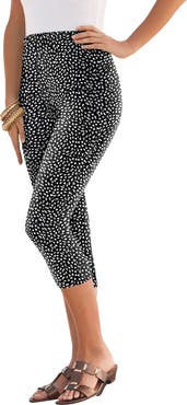 Roaman's Plus Size Essential Stretch Capri Legging