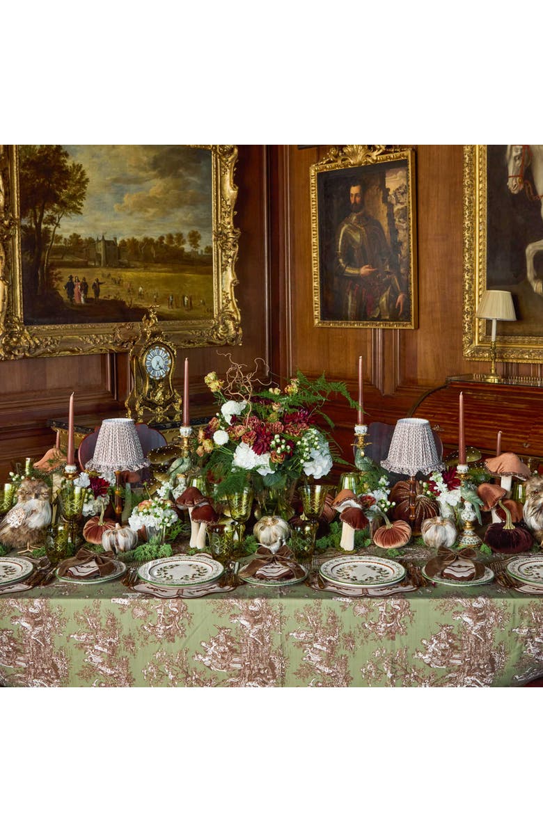 Mrs. Alice Lotus Ruffle Lampshade, Alternate, color, Brown