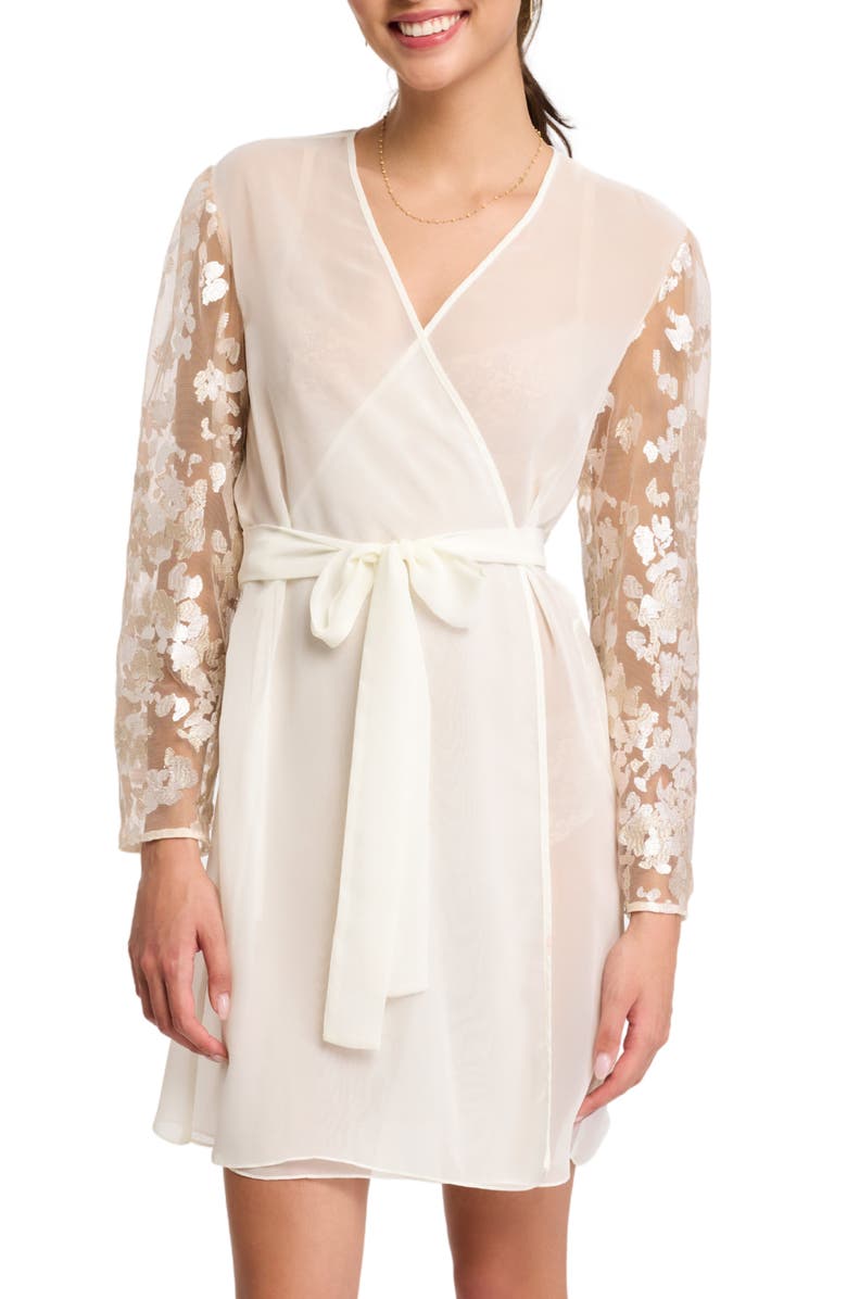 Rya Collection Vija Sheer Robe & Thong Set, Main, color,