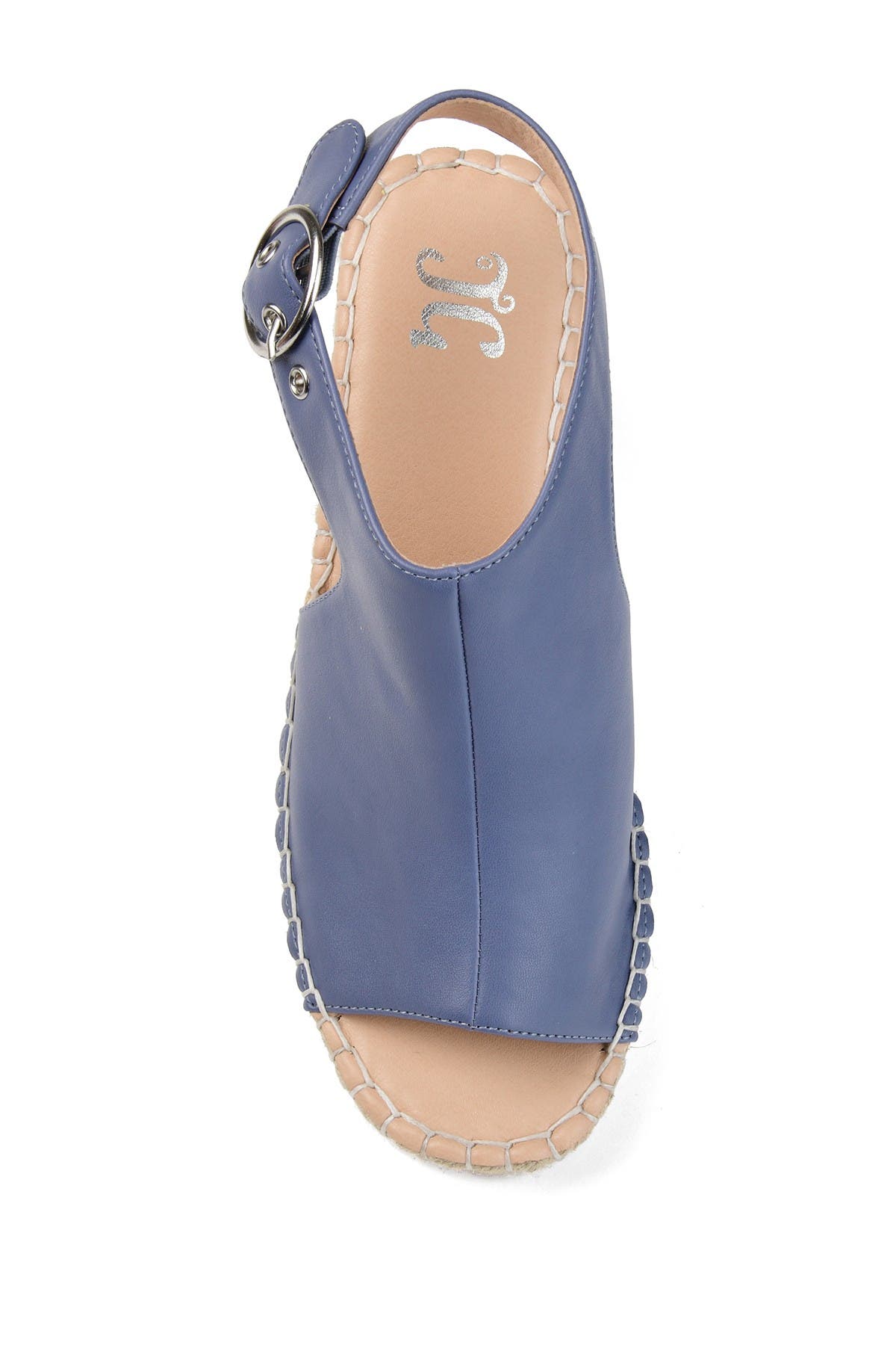 JOURNEE Crew Espadrille Wedge Sandal, Alternate, color, BLUE