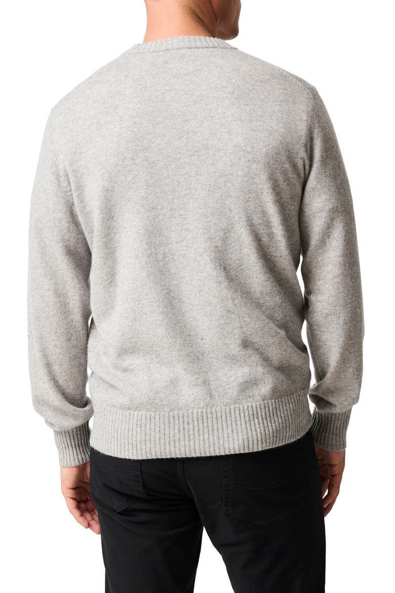 Stewart Island Wool & Cahsmere Crewneck Sweater, Alternate, color, SLATE