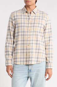 14th & Union Plaid Flannel Button-Up Shirt