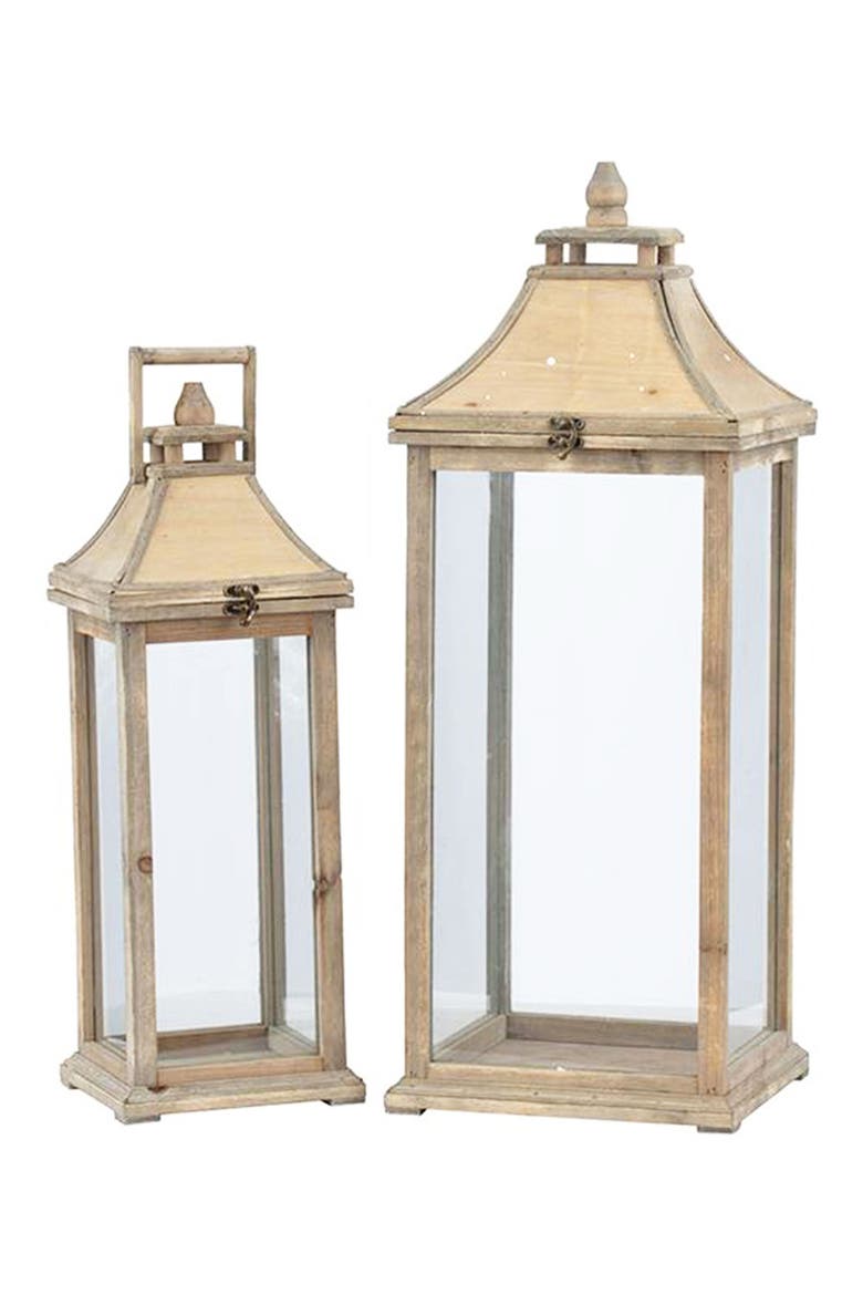 Set of Two Ivona Garden Candle Lantern, Main, color, IVORY
