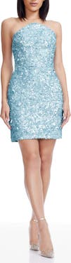 Dress the Population Anica Sequin Strapless Cocktail Minidress